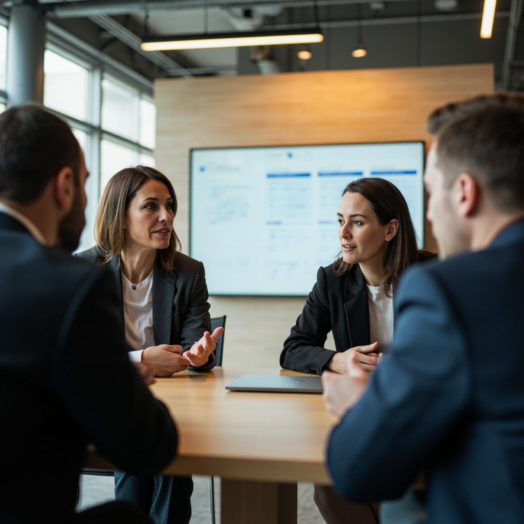 Salebrate team in a strategy meeting